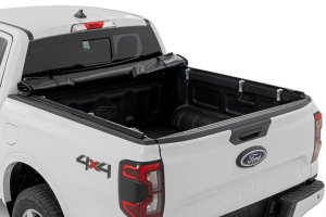 Ford Ranger Soft Roll Up Bed Cover - Rough Country - Matte Black - '24-'25